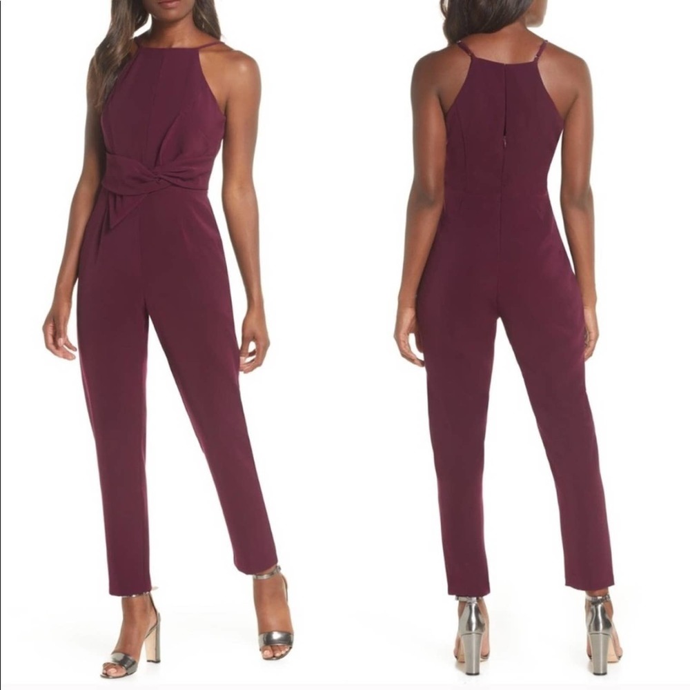 New! Adelyn Rae Spring Halter Neck Jumpsuit